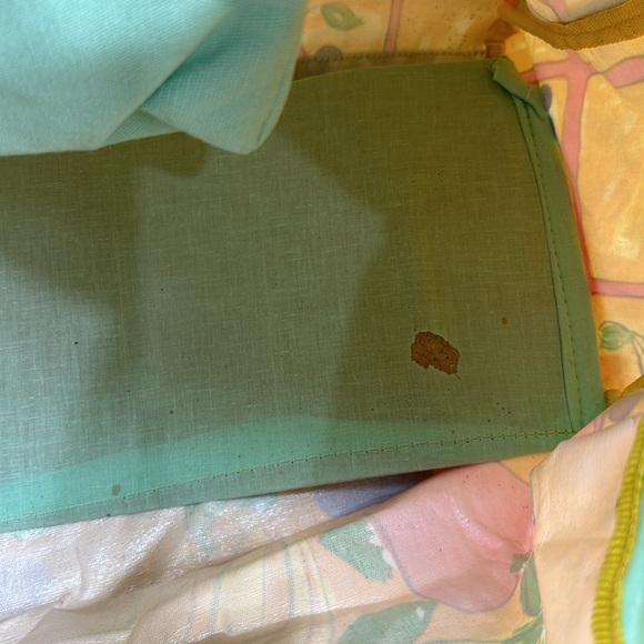 Lot 2 Sally Huss Fruit Motif Canvas Duffle & Satchel Zip Bags - Picture 6 of 16